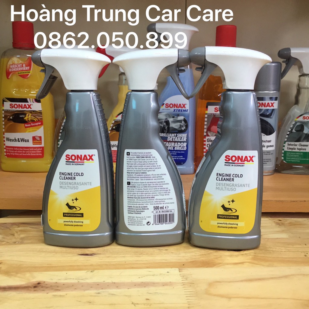 Sonax - Dung dịch Làm sạch Khoang máy Sonax Engine Cold Cleaner 543200 500ml