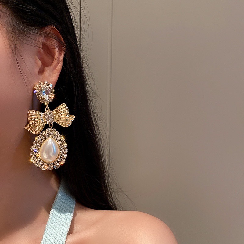 [Cao Cấp Siêu Đẹp] 5 Mẫu Bông Tai S925 Đính Đá Dự Tiệc Siêu Sang Chảnh Mainia Shop