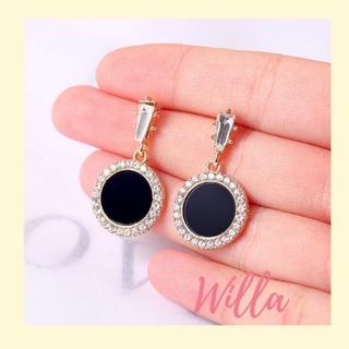 Hoa Tai Bông Tai Đính Đá Basic Thanh Lịch - Willa
