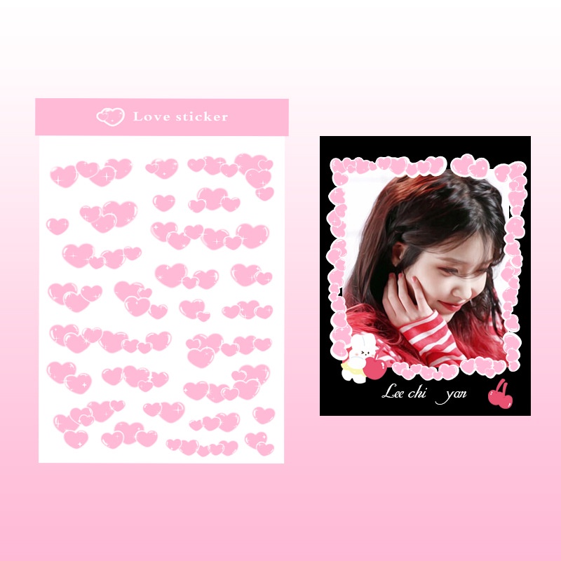Miếng Dán Trang Trí Lấp Lánh Bằng PVC Họa Tiết Hoạt Hình