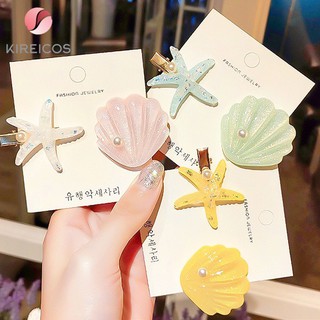 Set 2 Kẹp Tóc Sao Biển Và Sò Cao Cấp
