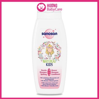 Sữa tắm gội 3-1 Sanosan olive 250ml hương cherry