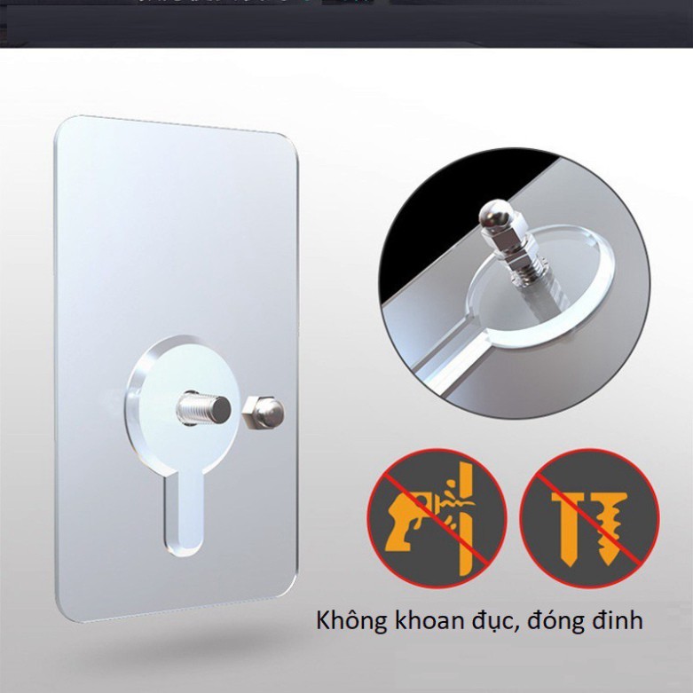 JDGH Miếng Dán Tường Ốc Vít cường lực giúp gắn giá kệ không cần khoan tường 44 H75