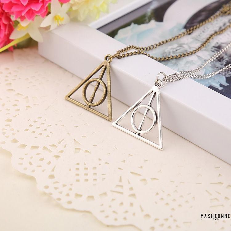 vòng cổ Kim Loại Mạ Vàng Mặt Hình Biểu Tượng Phim Harry Potter