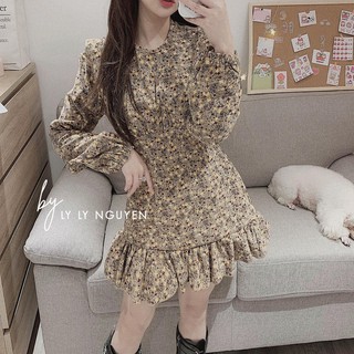💞 váy hoa nhí cổ tròn xinh , váy hoa nhí đuôi cá 🧚‍♂️