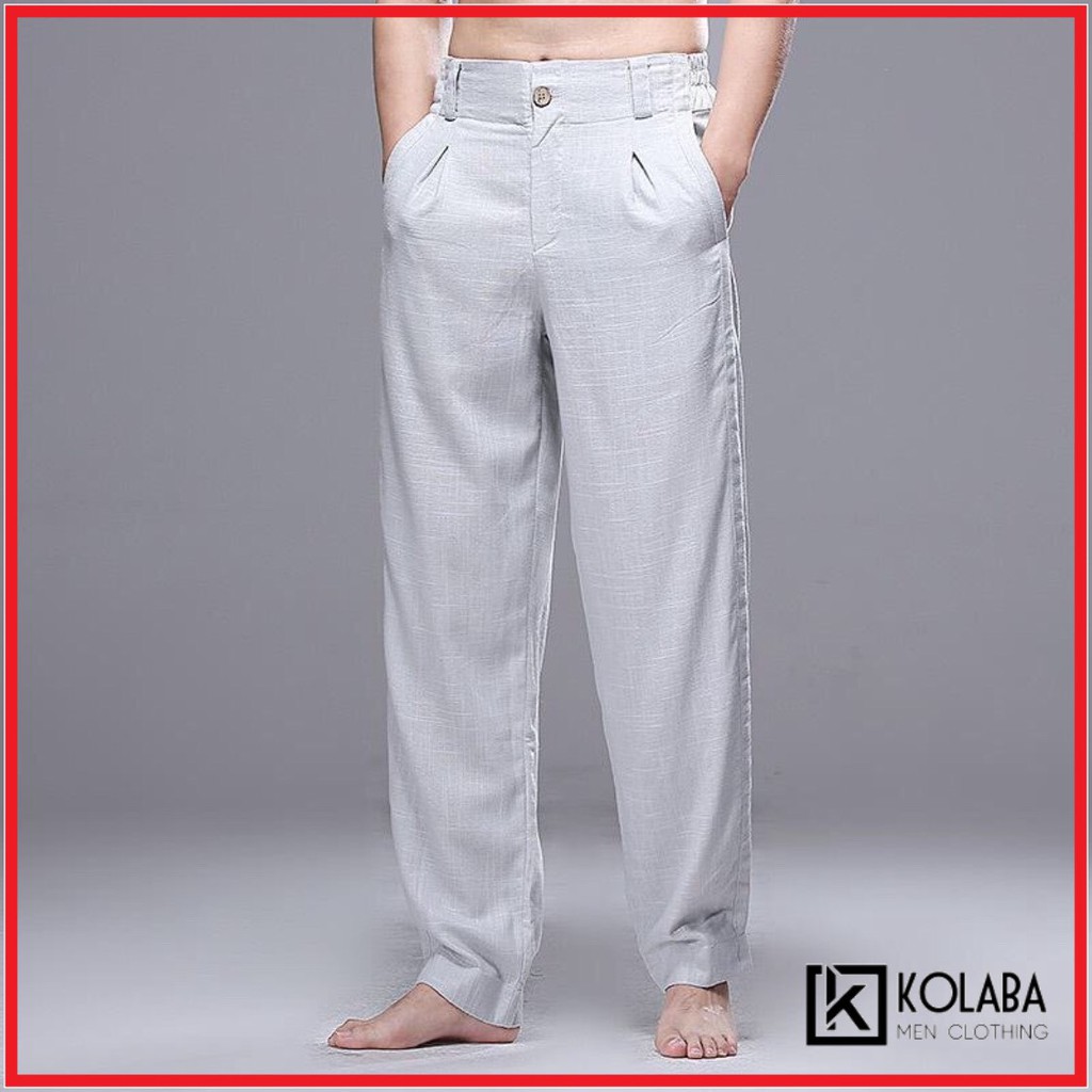 Quần Đũi Nam Dài Dáng Suông Cap To Lưng Thun Có Khoá