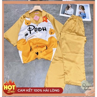 Bộ lụa pijama cánh dơi in 3D