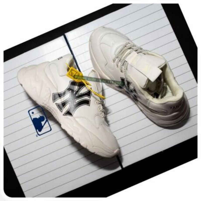 Giầy thể thao MLB độn đế 4cm NY (nguyên hộp) dành cho nam và nữ