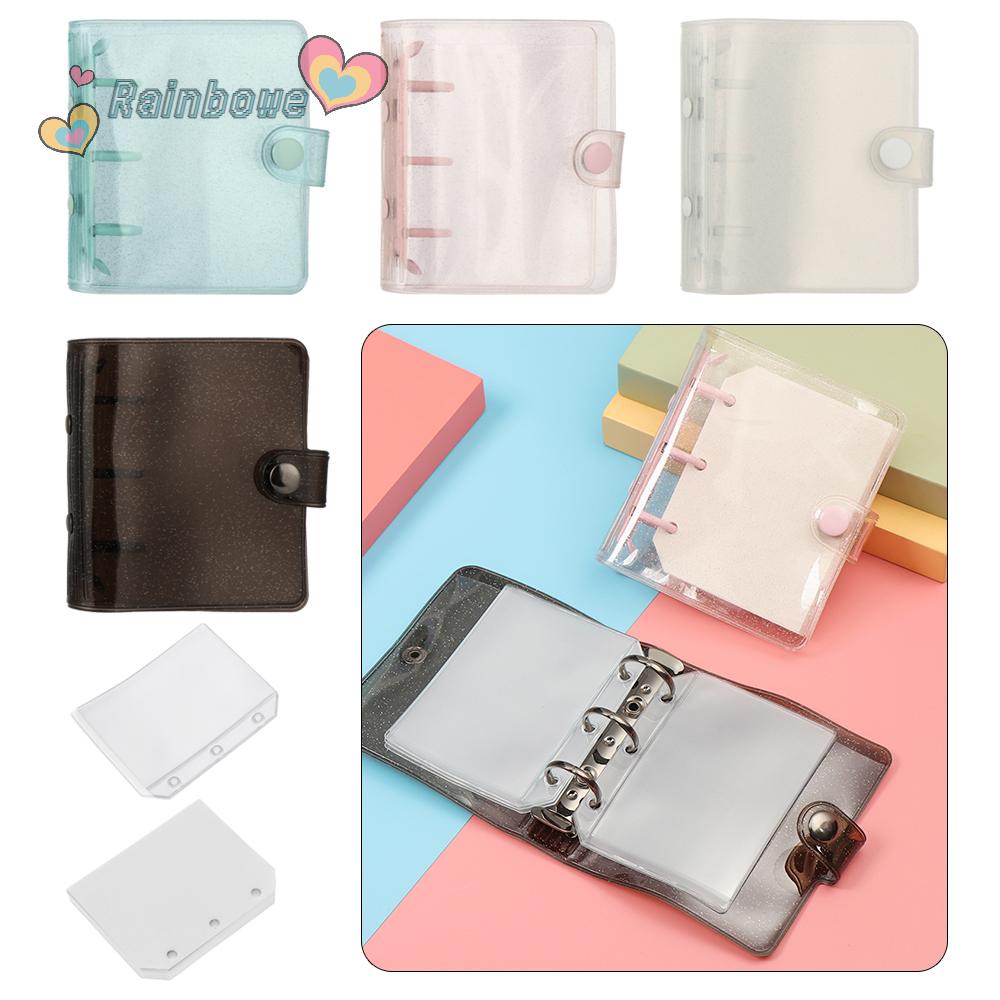 RAINBOW New Loose Leaf Binder Mini Loose-leaf Refill Notebook Cover Creative File Folder 3-hole Hand Account Diary Stationery Diary Book Inner Pages