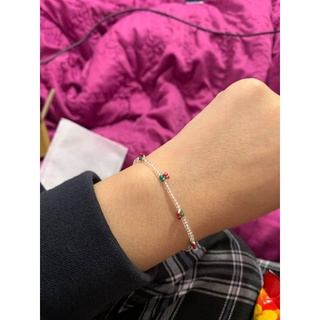 [Whiteline] Vòng tay Cherry Cherry Red (có size Chân)