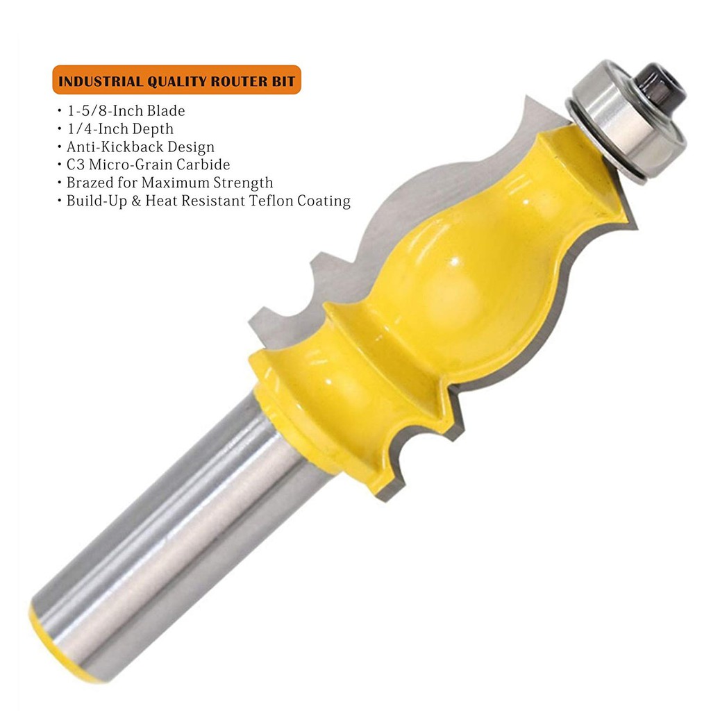 Mũi soi gỗ, Mũi phay gỗ chỉ đuôi cá, hoa văn, cốt 12.7mm