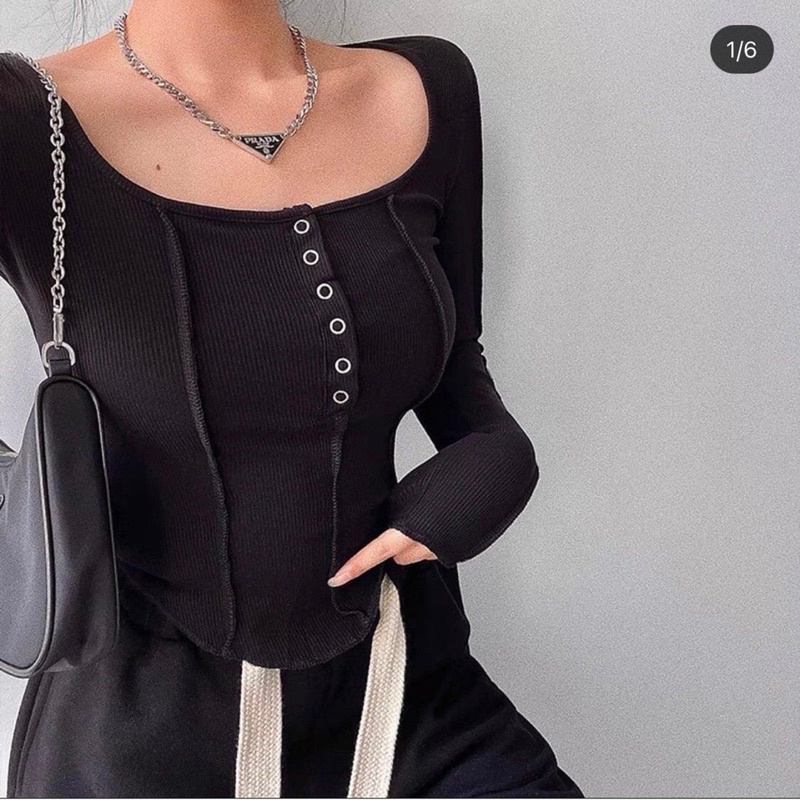 Áo thun chiết eo dáng ngon