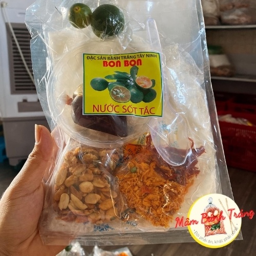 Bánh tráng cuộn,bánh tráng nước sốt tắc, đặc sản Tây Ninh - 04101708