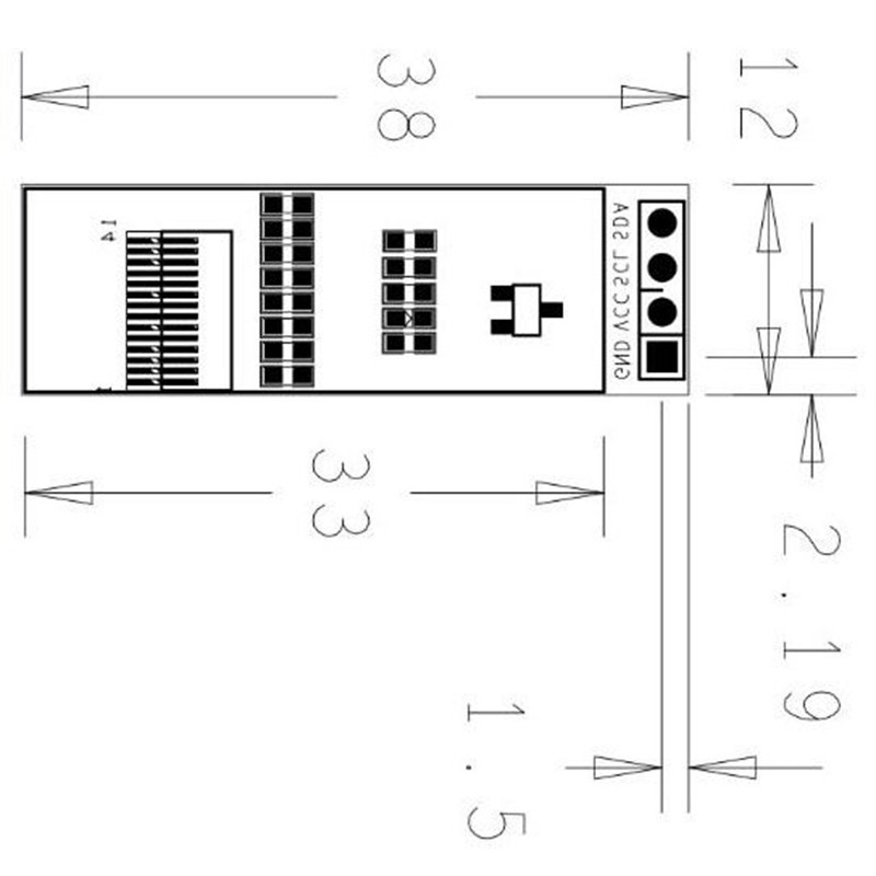 Mô-đun màn hình LED LCD LCD 0,91 inch Màu trắng và xanh 128x32 0.91 "IIC Giao tiếp 3.3V-5V cho Arduino PIC