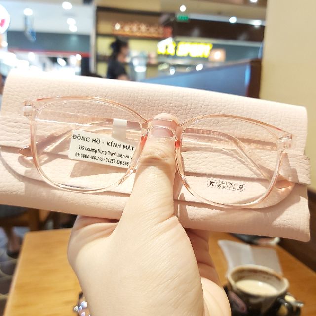 [Mã FARSSTGRE giảm 5K đơn bất kỳ] Gọng kính cận màu hồng nude trong unisex | BigBuy360 - bigbuy360.vn