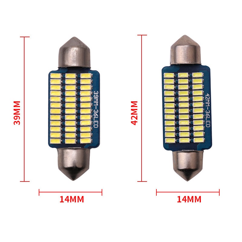 Bóng LED trần, đọc sách, cốp,chip 3014 festoon F3014-36 kích thước 36mm