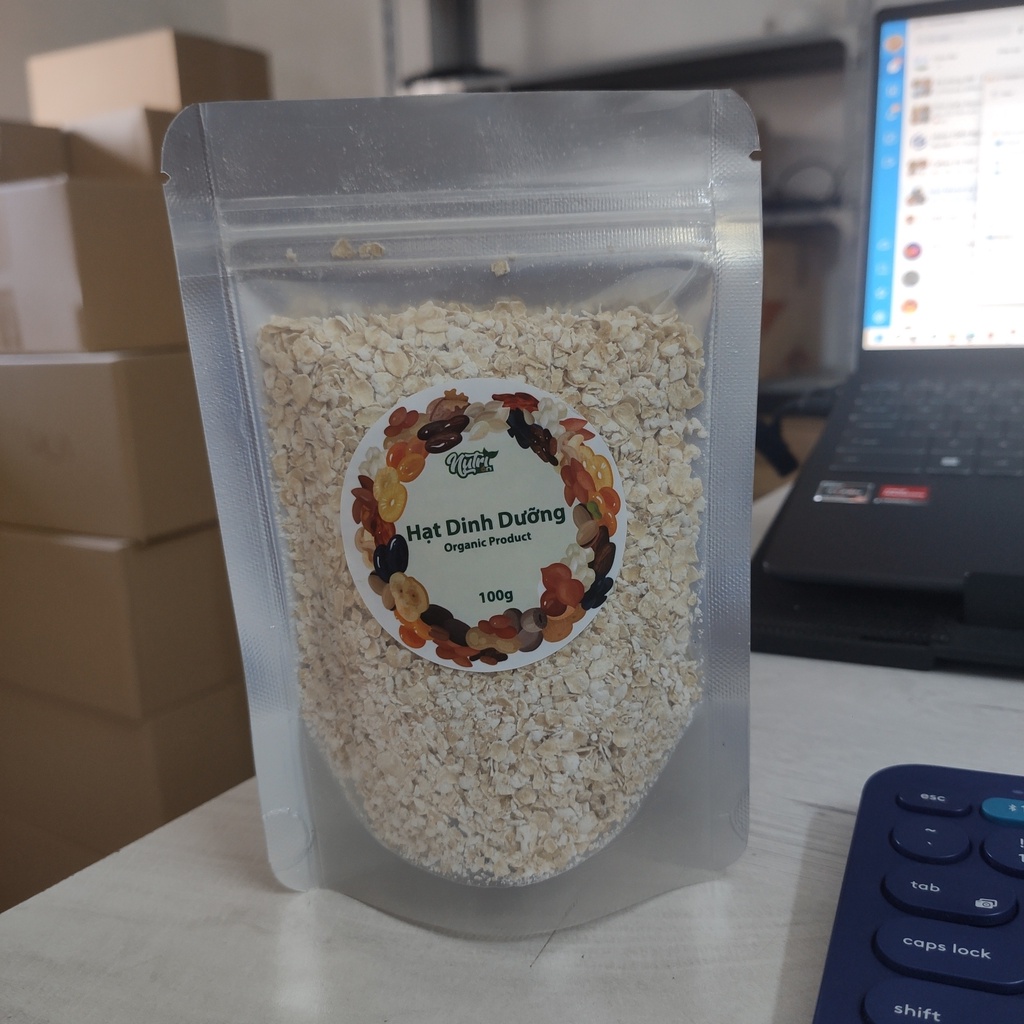 Yến mạch cán vỡ Nutrion gói 100gr tiện lợi