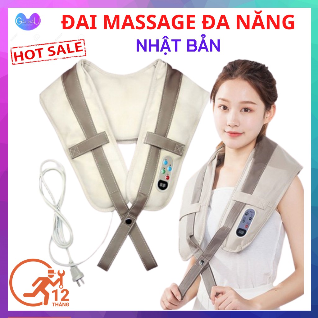 [LOẠI TỐT] Đai Massage Đa Năng Giảm Đau Cổ,Vai,Gáy,Lưng PL-902 Cao Cấp Massage Toàn Thân Nhiều Chế Độ Thư Giãn