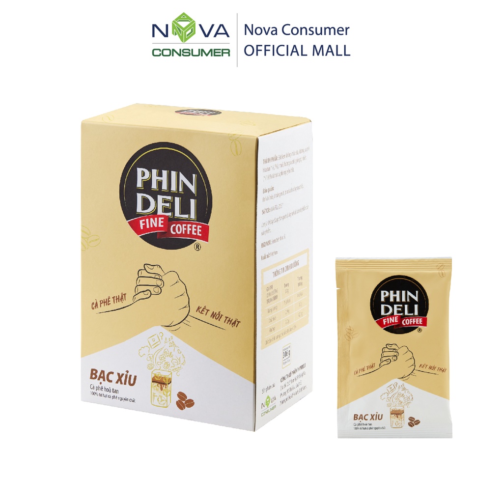 [Combo 3 hộp] Cà Phê Hòa Tan PhinDeli Bạc Xỉu (17g x 18 gói x 3 hộp) | BigBuy360 - bigbuy360.vn