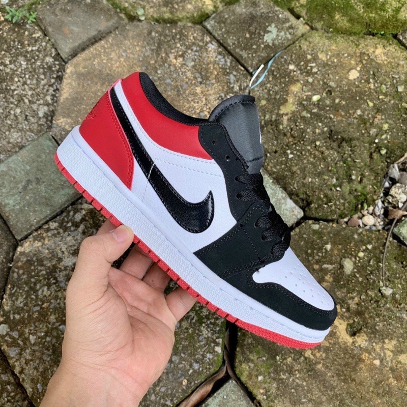 Giày JD trắng đen đỏ  Cao Cấp Full Size Nam Nữ jodan