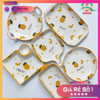 Bát Ăn Cơm Đĩa Sứ Bộ Chén Dĩa Sứ Dễ Thương Cute Bát Đĩa Decor Cao Cấp V15