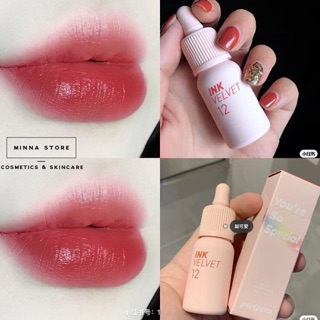 Son kem ink mới màu 12 - Point Red màu đỏ đất ánh san hô tone trầm