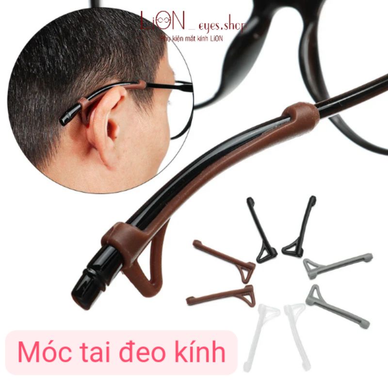 Cài tai silicone chống rơi kính,cài đuôi kính chống tuột khi vận động
