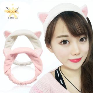 Băng Đô Rửa Mặt Tai Mèo Dễ Thương Dành Cho Nữ