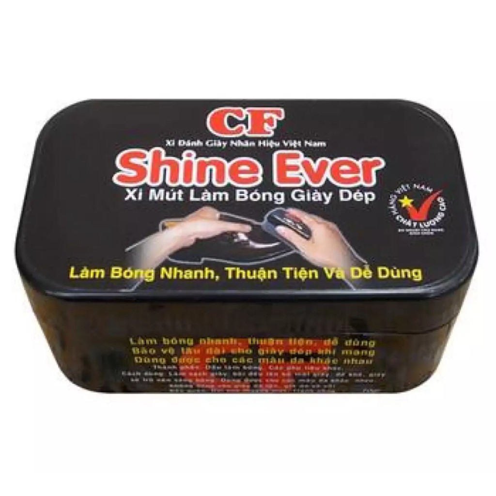 (Xi làm sạch tất cả các loại giày da)Xi đánh giày shine ever làm tăng tuổi thọ giày giá xả kho(làm sạch nhanh bóng đẹp)