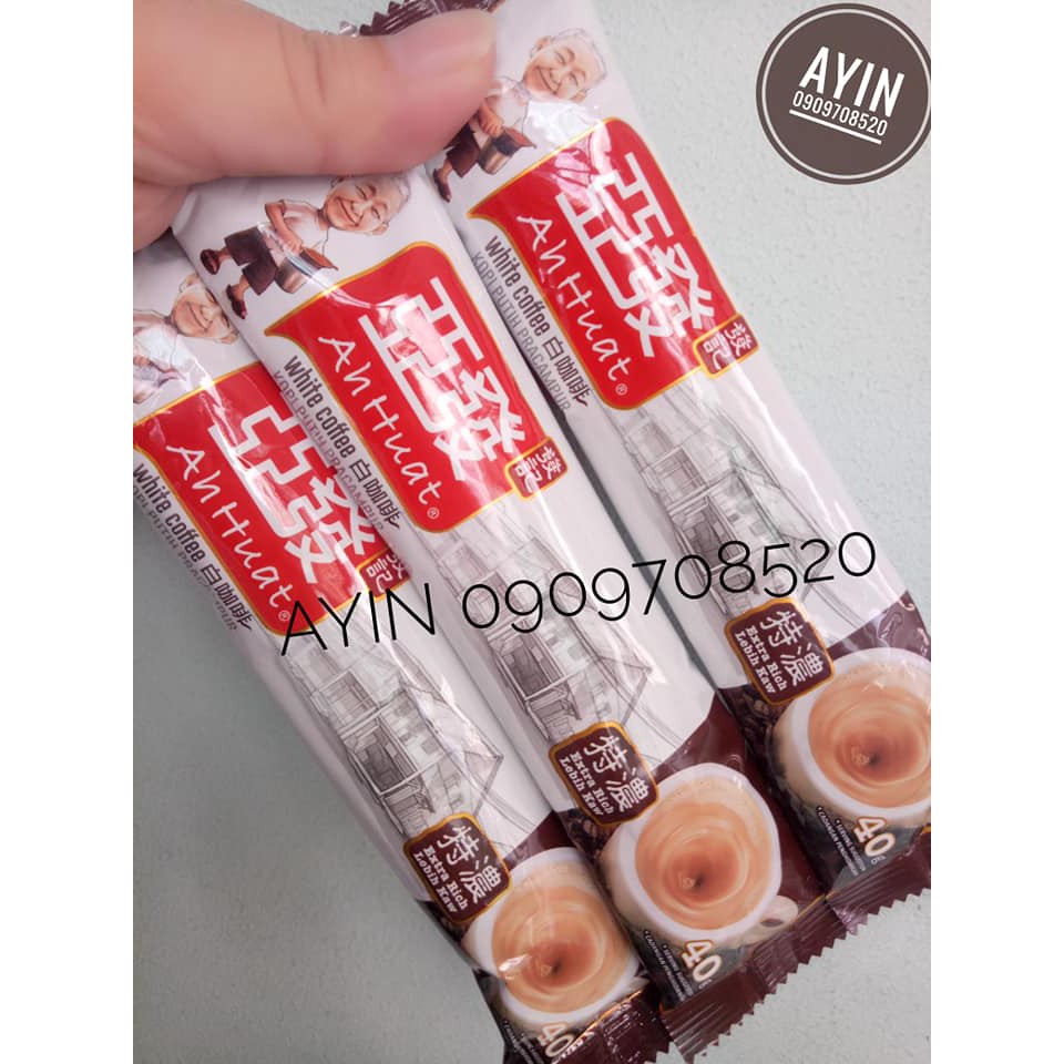 Cà phê trắng AhHuat white coffee Extra Rich Malaysia - Gói lẻ dùng thử