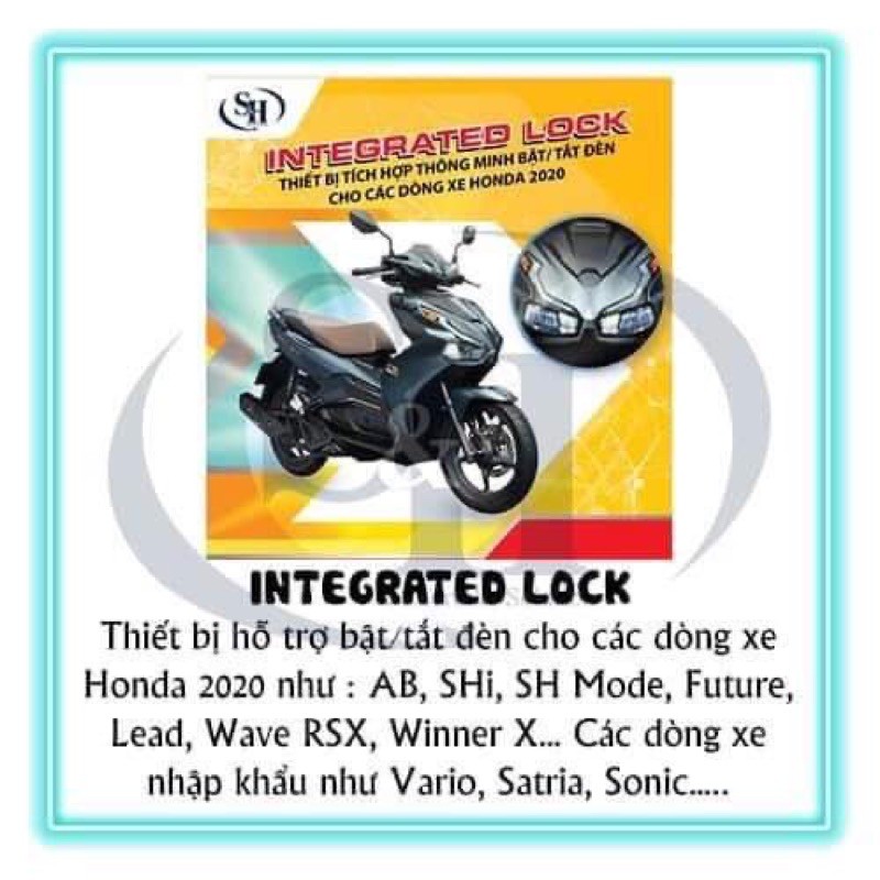 Bộ công tắc passing, mạch tắt mở đèn cho các dòng xe Honda Ab20 Vision21 Satria Lead cũ Sh