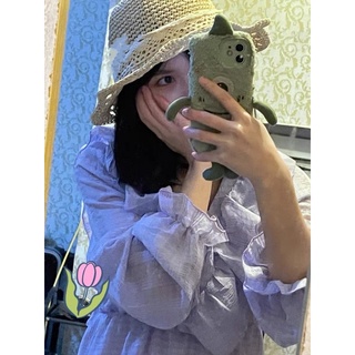 Váy bèo cổ dáng midi tay bồng chun eo [ order ]
