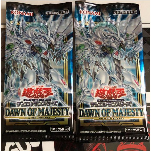 Gói thẻ bài Yugioh: Dawn of Majesty DAMA [1 pack]