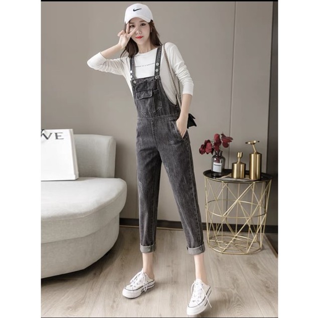 Yếm jean dài nữ cao cấp có túi – yếm bò ulzzang phong cách hàn quốc MS3 Q_boutique | BigBuy360 - bigbuy360.vn