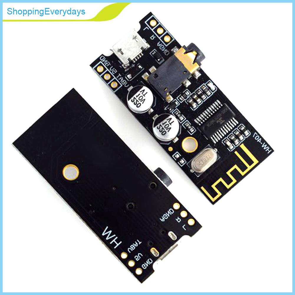 （ShoppingEverydays） HW-407 Bluetooth Audio Receiver Board Bluetooth 4.2 Stereo Music Decoder Module