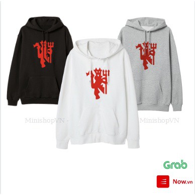Áo hoodie unisex quỷ đỏ Manchester United chất nỉ bông dày ấm