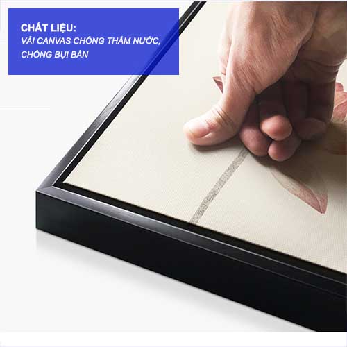 Tranh 5 điều bác hồ dạy tạo động lực lạo động thi đua hàng cao cấp tốt nhất thị trường tặng kèm đinh treo BH 5 năm