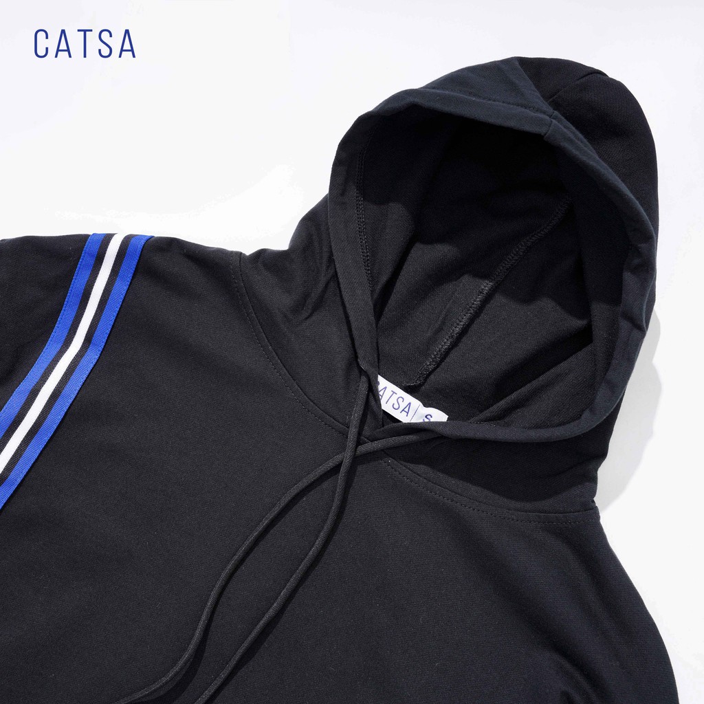 [Mã FAMALLT5 giảm 15% đơn 150K] CATSA Áo hoodies tay dài phối màu