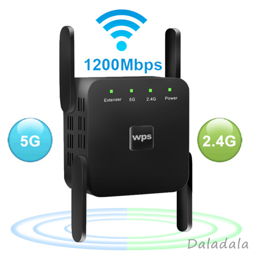 Bộ Khuếch Đại Tín Hiệu Wifi 1200mbps 2.4g 5g 4 Ăng Ten | BigBuy360 - bigbuy360.vn