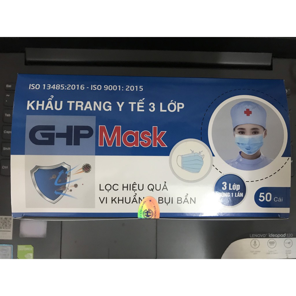 Khẩu trang 4 lớp kháng khuẩn SUCHI đạt chuẩn hộp 50 cái
