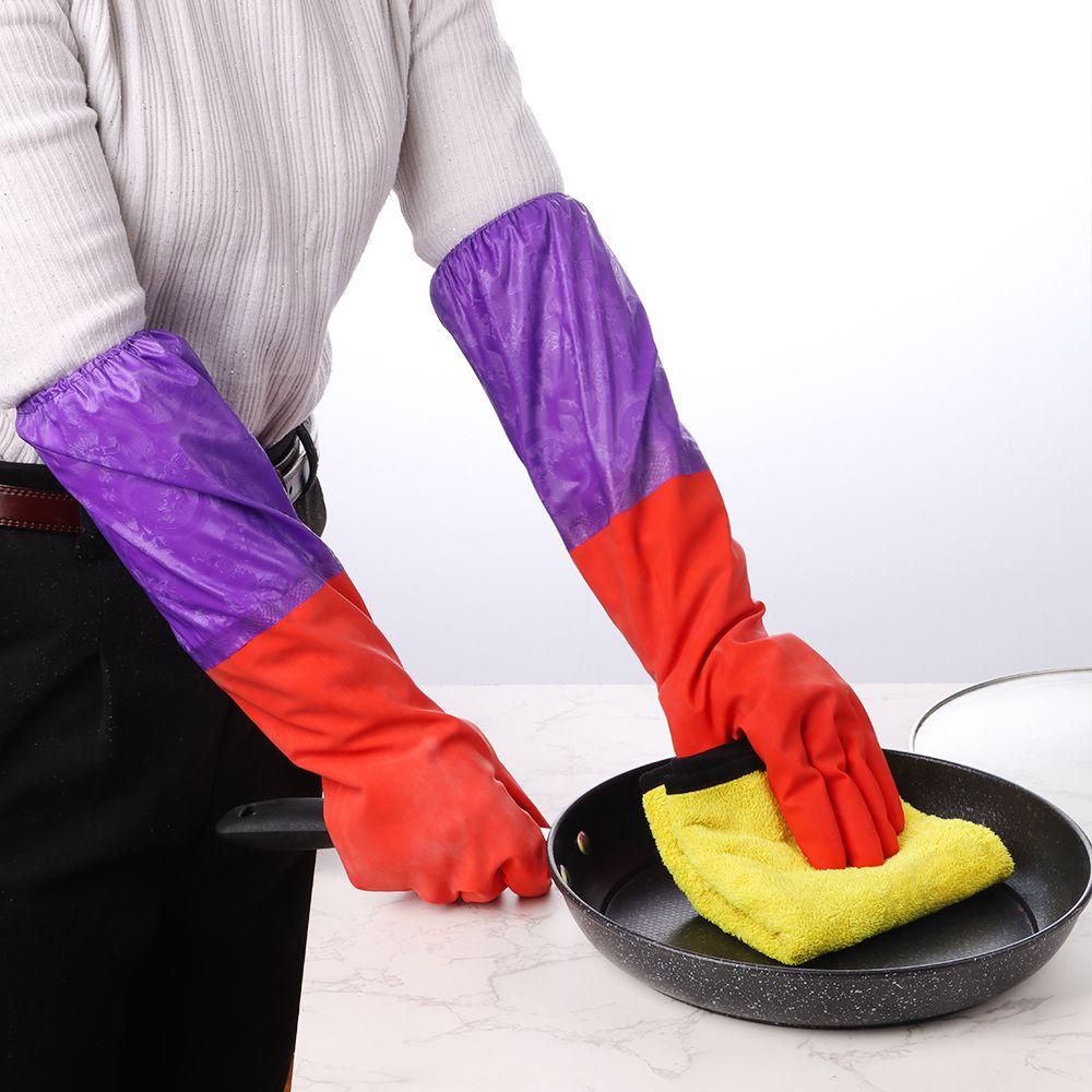 Găng Tay Nhung Dày Dùng Rửa Chén Mùa Đông Mới