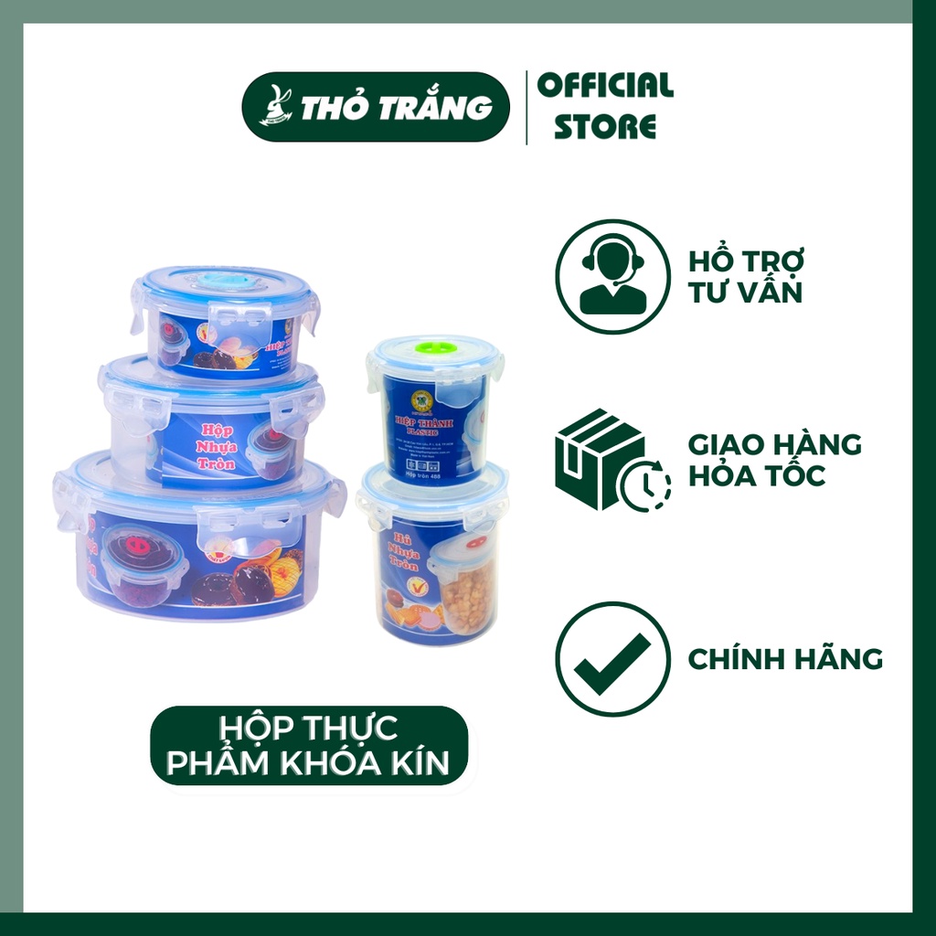 Hộp thực phẩm tròn, chữ nhật Superlock khóa kín hộp Nhựa Hiệp Thành Đựng Thức Ăn