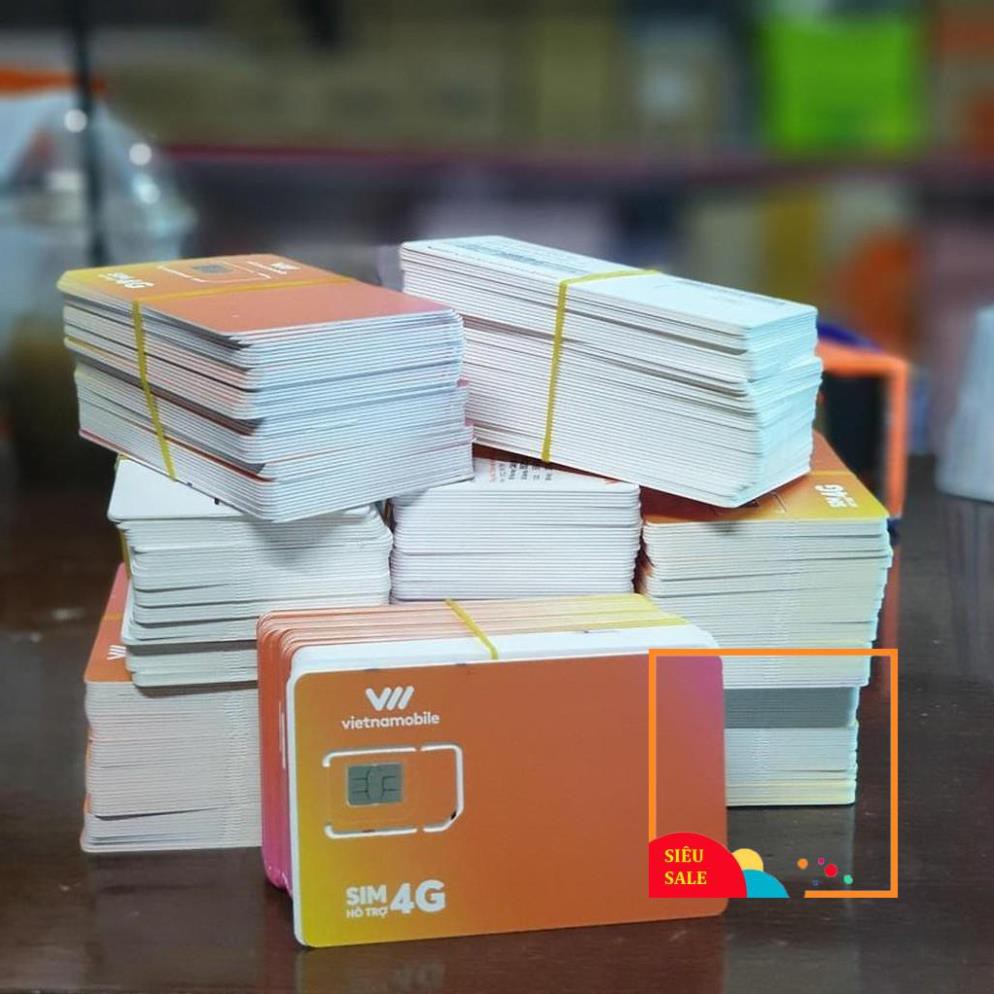 Sim 4G - Sim VietNamobile Siêu Data 4G 30Gb/ Tháng Duy trì chỉ với 20K Sim Giá Rẻ Gói Cảm Ơn