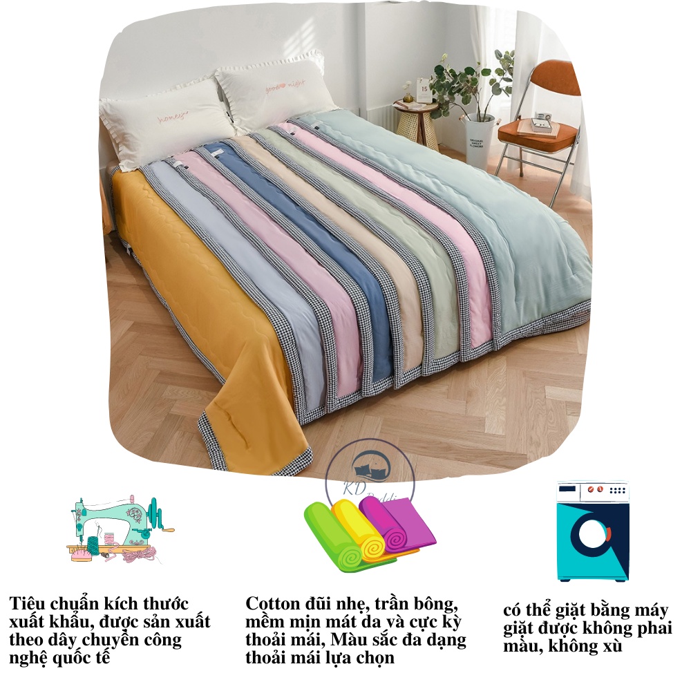 Chăn hè thu cotton zara home, chăn đũi đẹp thoáng mát nhiều màu sắc KD BEDDING Kích thước 2m x 2m3