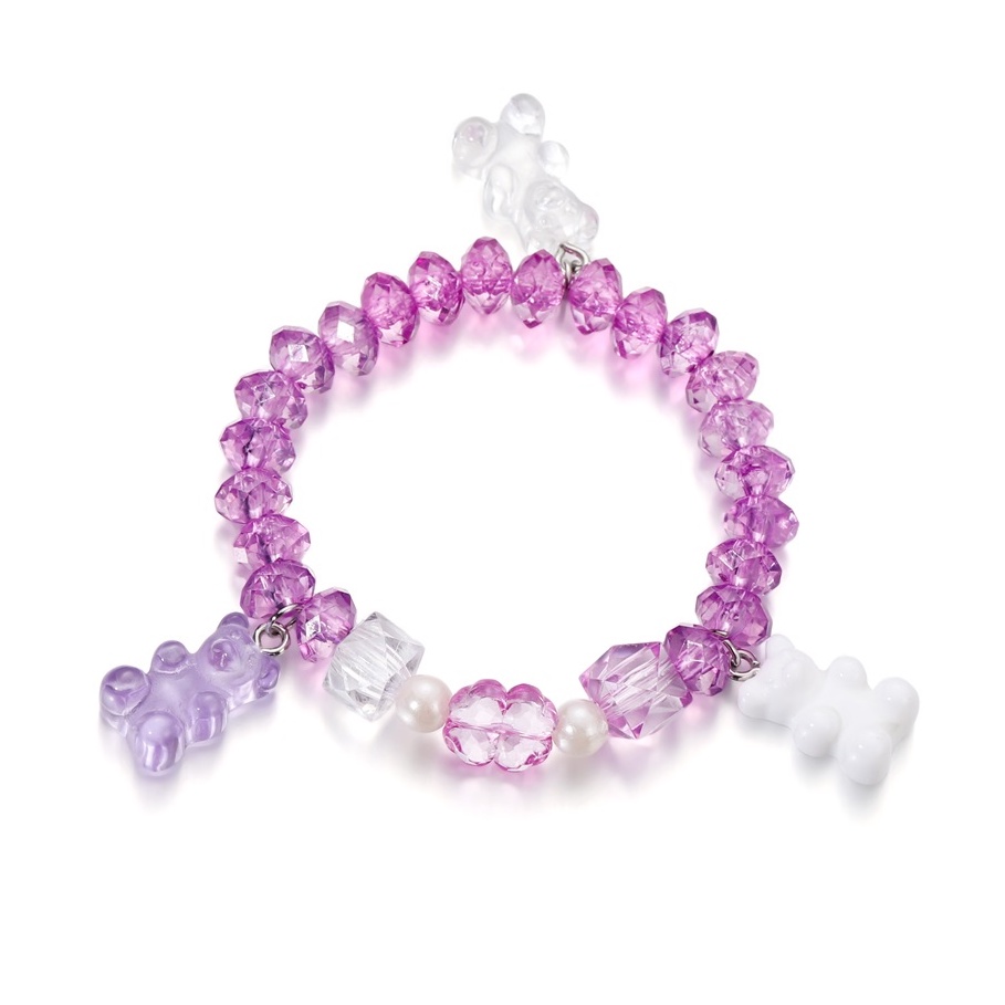 Set 10 mặt ST.KUNKKA hình gấu bằng nhựa resin