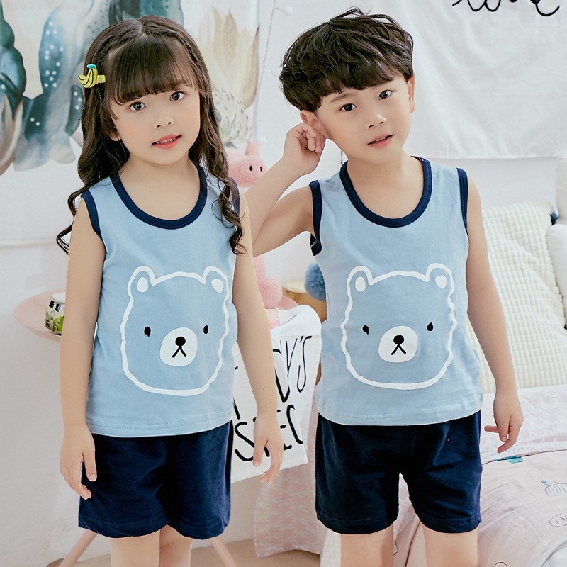 [ Rẻ nhất shopee] Bộ quần áo cộc tay cho bé trai, bé gái chất liệu cotton hàng Quảng Châu cao cấp size to từ 4-10 tuổi