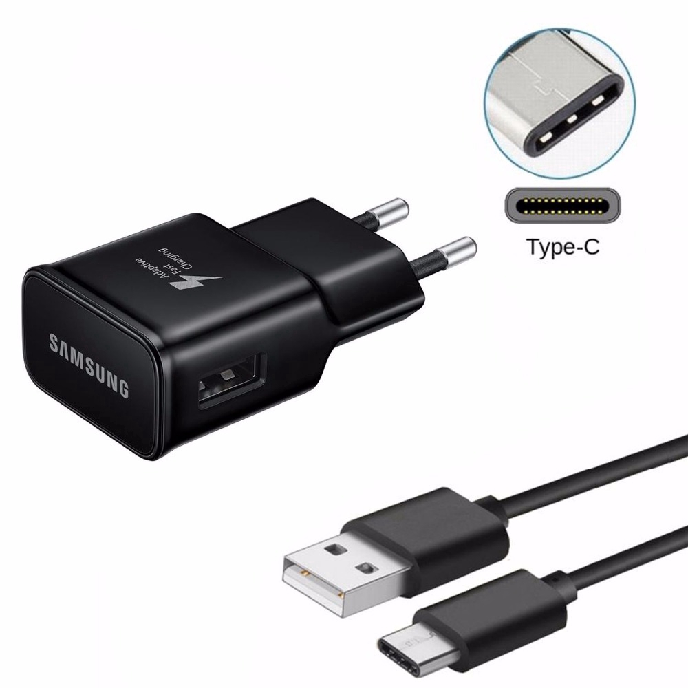 Bộ Sạc Nhanh Type-C Usb Cho Samsung Galaxy S8 S8 Plus S9 A5 Note 9