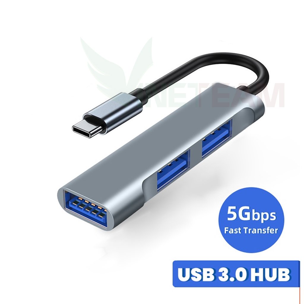 Vinetteam Bộ chia cổng Hub USB 3.0 và Hub Type C -dc4756