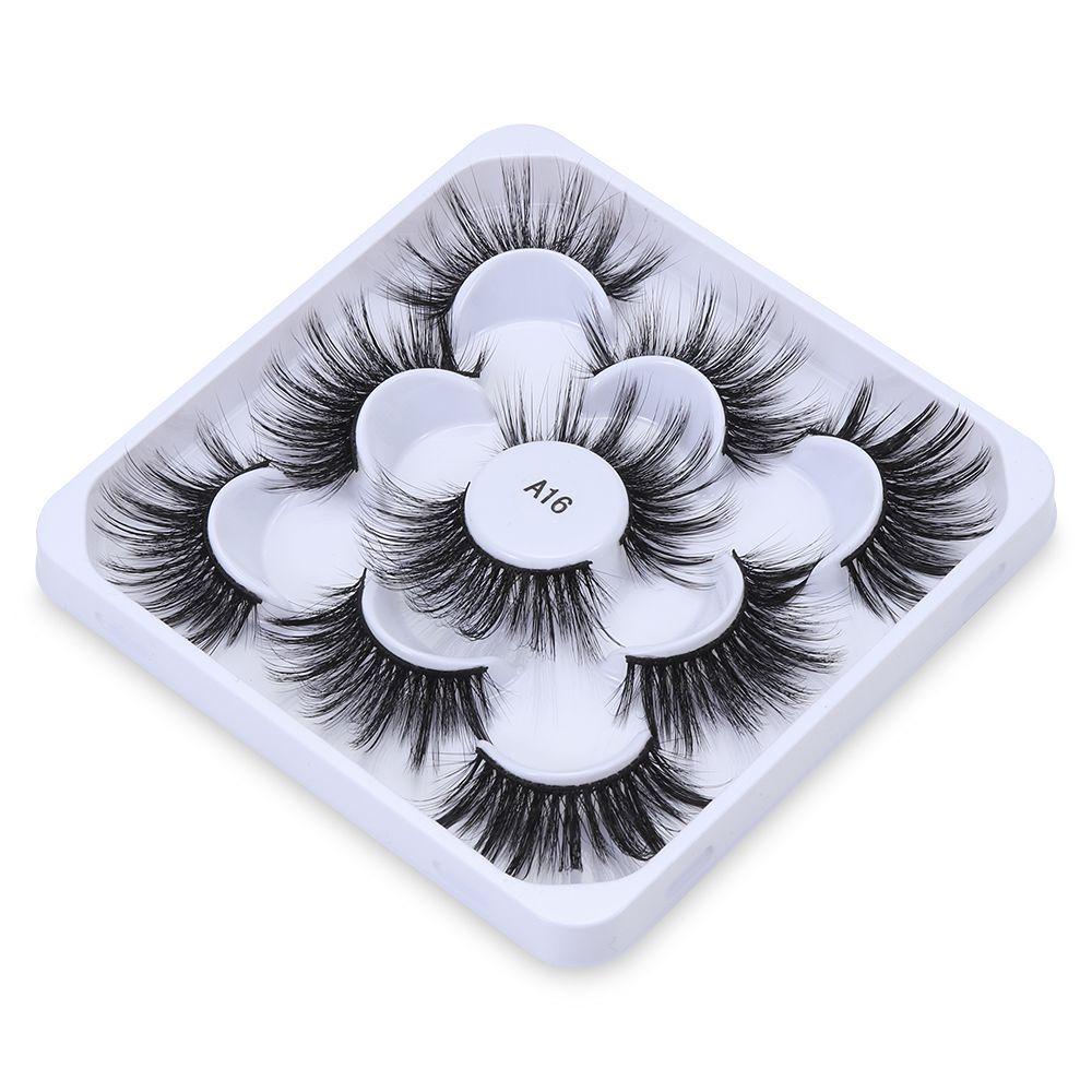 Bộ 5 Cặp Lông Mi Giả SKONHED Mềm Mại Và Dày Dặn