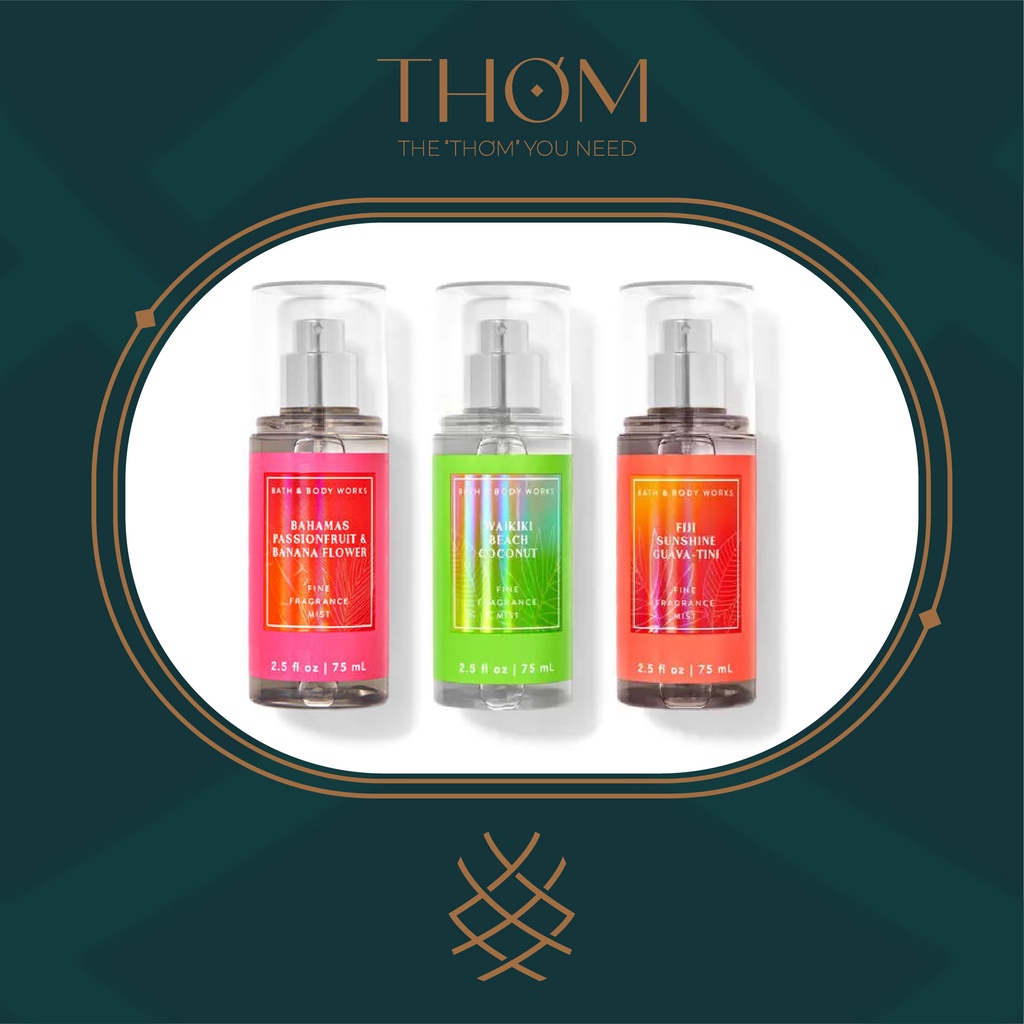 XỊT THƠM TOÀN THÂN TRAVEL SIZE 88ML | FIJI | WAIKIKI | KEY WEST | OAHU | BAHAMAS | BELIZE